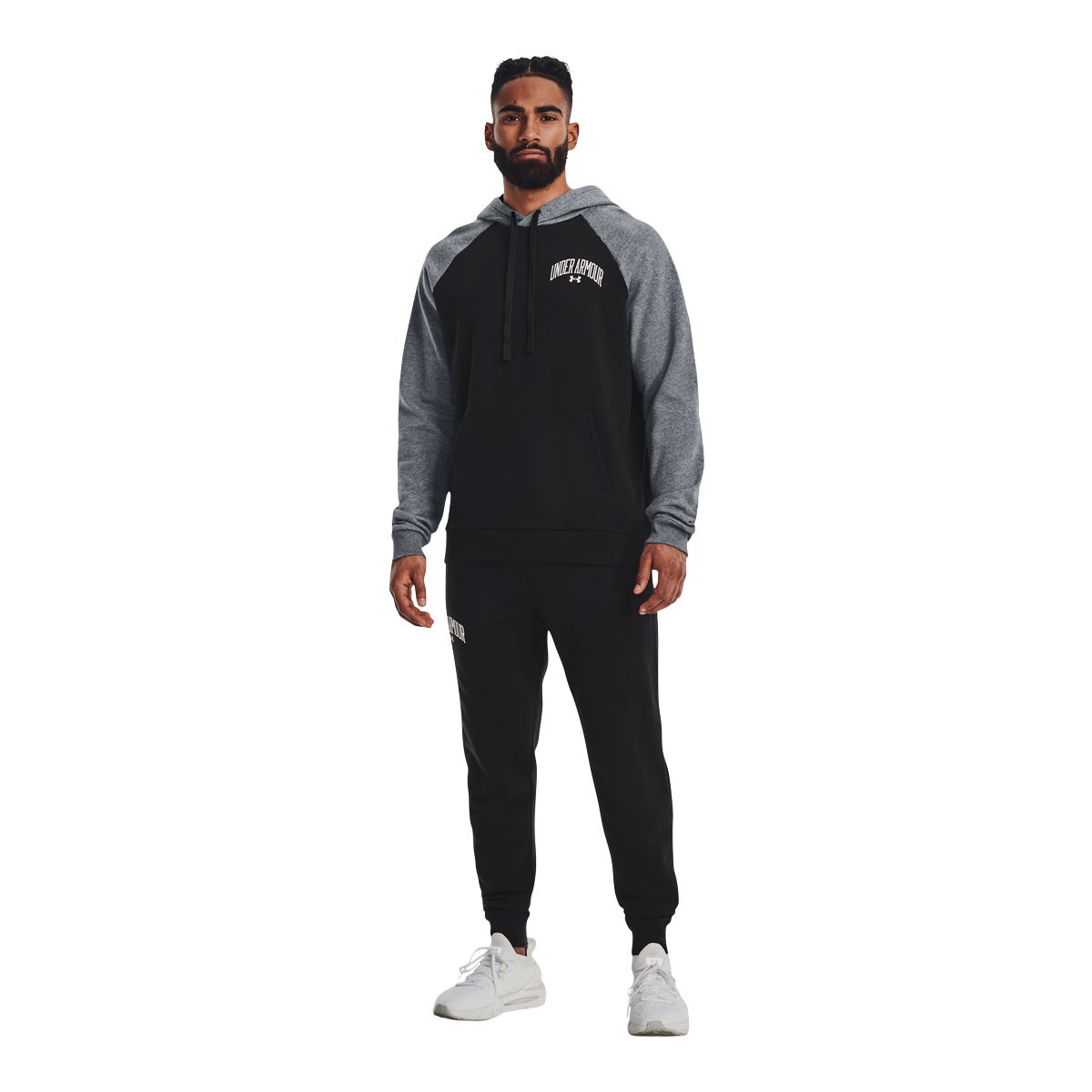 Under Armour Men's Rival Fleece Pullover Colorblock Hoodie