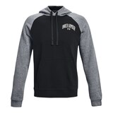 Under Armour Men's Rival Fleece Pullover Colorblock Hoodie Front_Flat