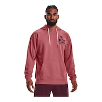 Under Armour Men's Project Rock Heavy Terry Pullover Hoodie Front_Flat