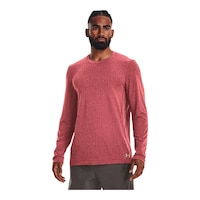 Under Armour Men's Rush Seamless Long Sleeve T Shirt Front_Angled_Left