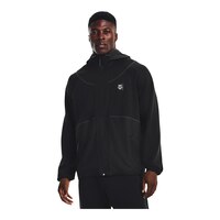 Under Armour Men's Rush Fleece Full Zip Hoodie Front_Angled_Left