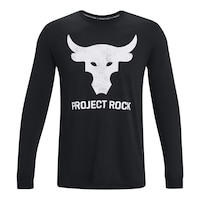 Under Armour Men's Project Rock Brahma Bull Long Sleeve T Shirt Front_Flat