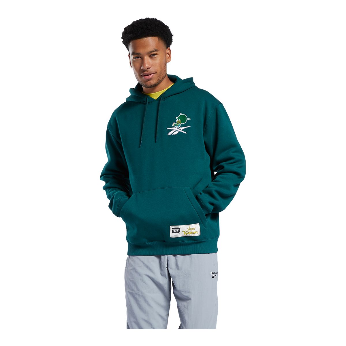 Reebok Men's Flintstones Great Gazoo Hoodie, Pullover, Drawstring