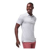 TravisMathew Men's The Heater Golf Polo Shirt Front_Three_Fourths_Angled_Right