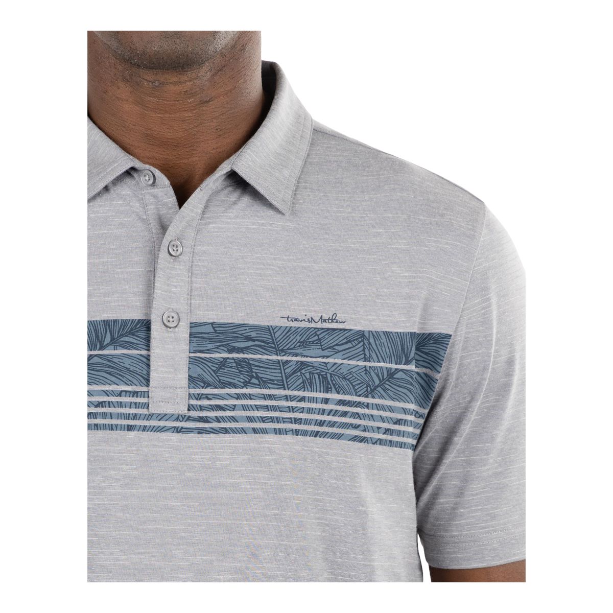 Travis Mathew, Shirts, Travis Mathew Mens Sz L Cowboys Golf Club Short  Sleeve Striped Polo Shirt Gray