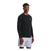 Under Armour Men's ColdGear© Fitted Sweatshirt Front_Angled_Right
