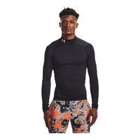 Under Armour Men's ColdGear© Compression Mock Long Sleeve Shirt Front_Flat