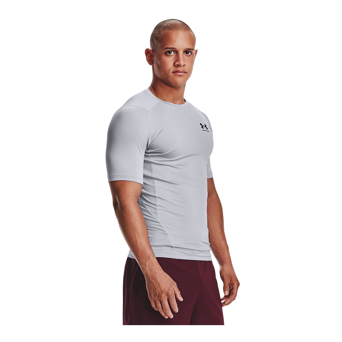 Under Armour HeatGear Compression Men's Tennis Shirt - Red/White