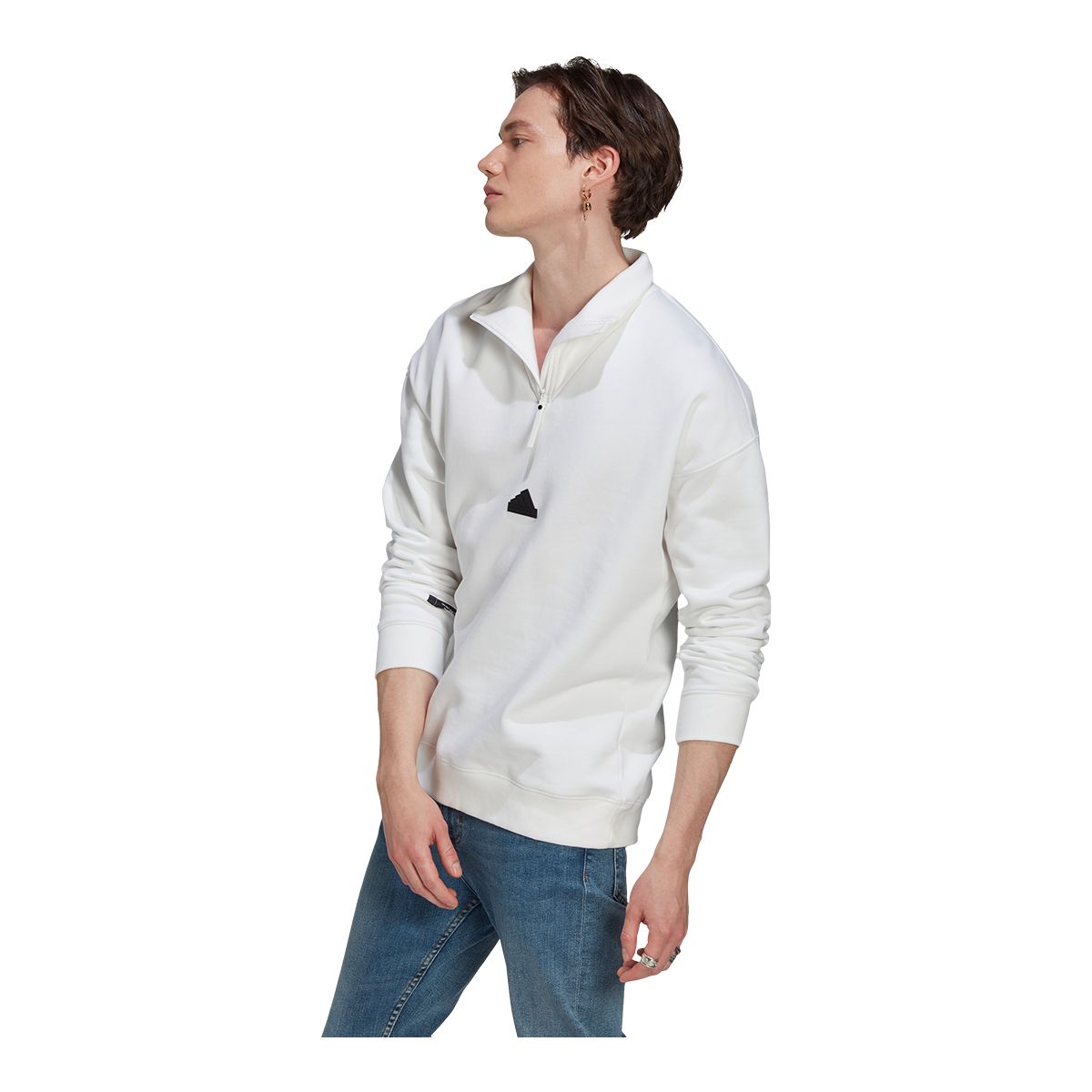 adidas Men's Sportswear Quarter Zip Long Sleeve Top