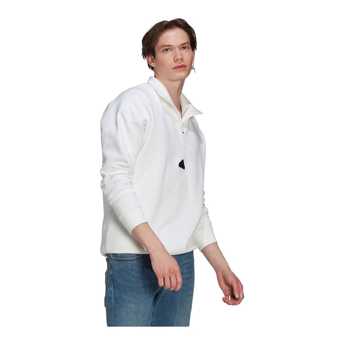 adidas Men's Sportswear Quarter Zip Long Sleeve Top