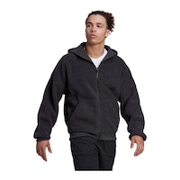 adidas Men's Sportswear Fleece Fullzip Jacket Front_Flat