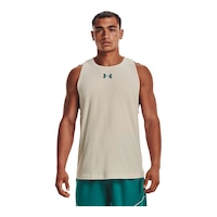 Under Armour Men's Baseline Cotton Tank Front_Flat