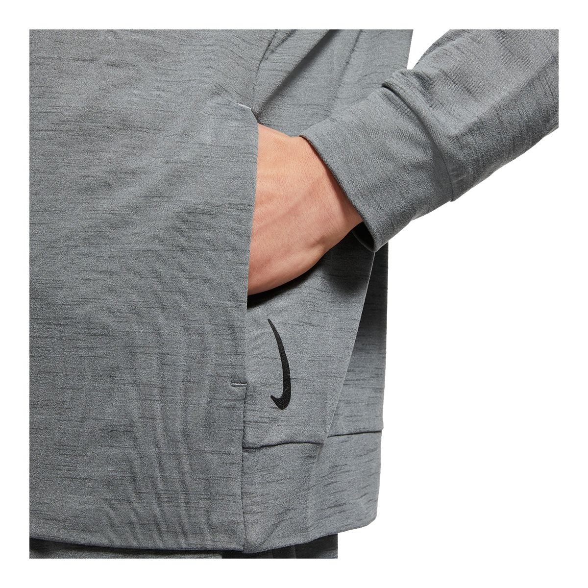 Nike Men's Yoga Full Zip Jacket Hoodie, Lightweight, Dri-Fit