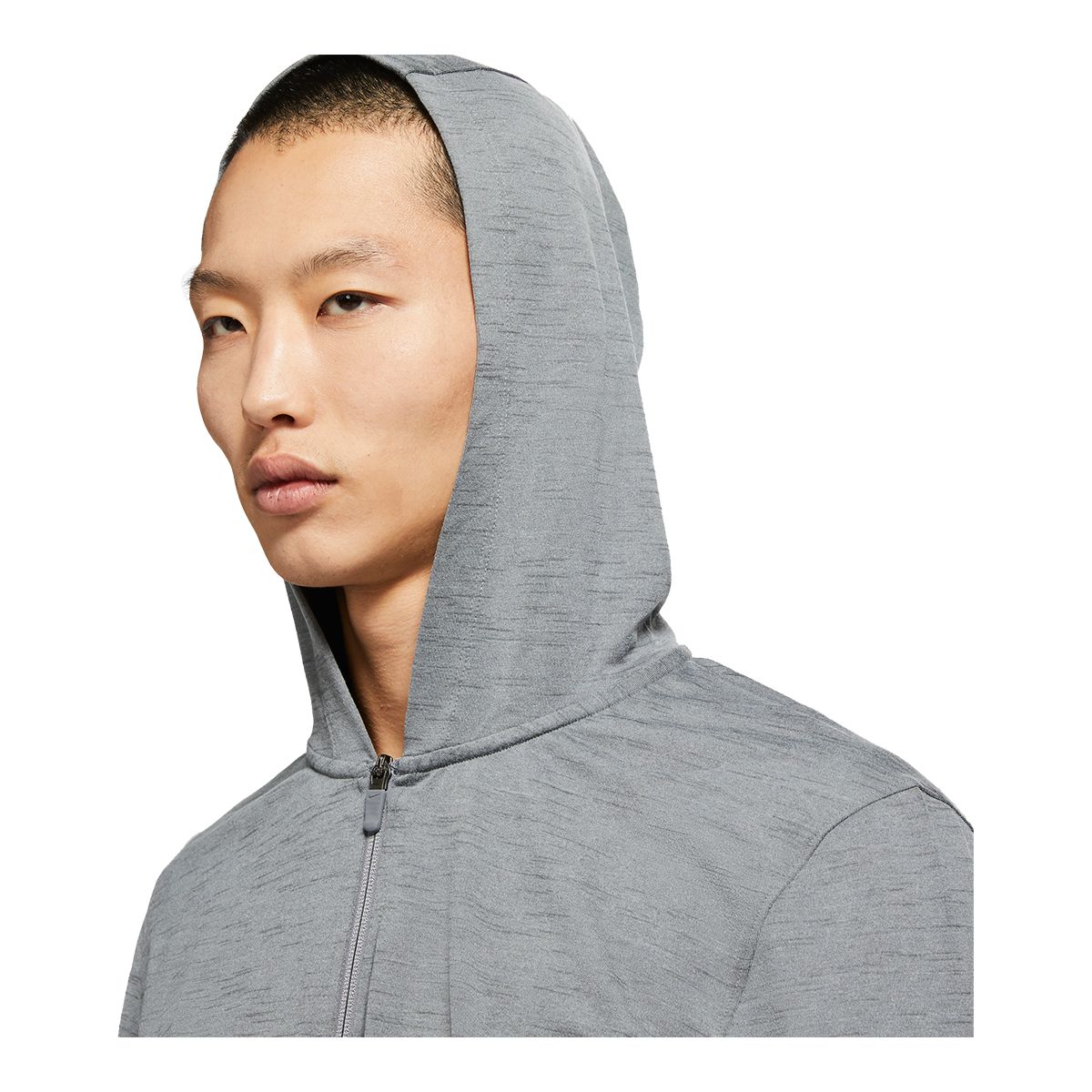 Nike Men's Yoga Full Zip Jacket Hoodie, Lightweight, Dri-Fit