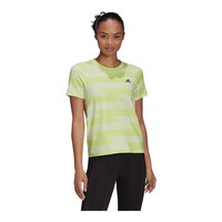 adidas Men's Run Fast All Over Print T Shirt Front_Angled_Right