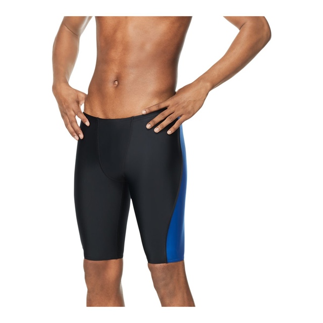 Speedo Men's Eco Prost Solid Splice Swim Jammer Trunks, Fully Lined