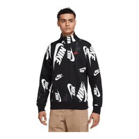 Nike Men's Club+ Shoebox 1/2 Zip Swoosh Top Front_Angled_Left