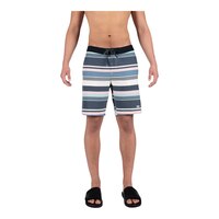 Saxx Men's Betawave 2 in 1 Swim Boardshorts, 19", Quick-Dry, With Mesh Liner Front_Flat