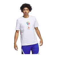 adidad LIL Stripe Air Basketball T Shirt Front_Angled_Right