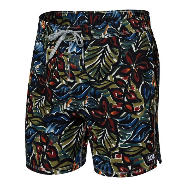 Saxx Men's Oh Buoy 2 in 1 Swim Volley Shorts, 7", QuickDry, With Mesh