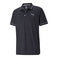 PUMA Golf Men's CLOUDSPUN Monarch Short Sleeve Polo T Shirt, UPF 50 Front_Angled_Left