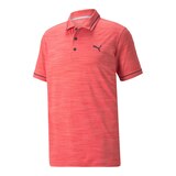 PUMA Golf Men's CLOUDSPUN Monarch Short Sleeve Polo T Shirt, UPF 50 Front_Angled_Left