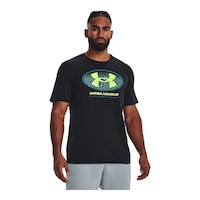 Under Armour Men's Multi Color Lockertag T Shirt Front_Angled_Right