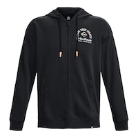 Under Armour Men's Project Rock Legacy Heavyweight Terry Full Zip Hoodie Front_Flat