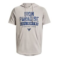 Under Armour Men's Project Rock Iron Paradise Pullover Short Sleeve Hoodie Front_Flat