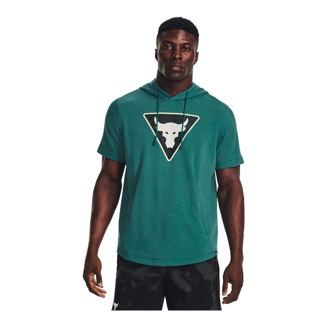 Under Armour Men's Project Rock Brahma Pullover Short Sleeve Hoodie