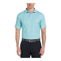 Callaway Men's Micro Martini Print Polo T Shirt Front_Flat