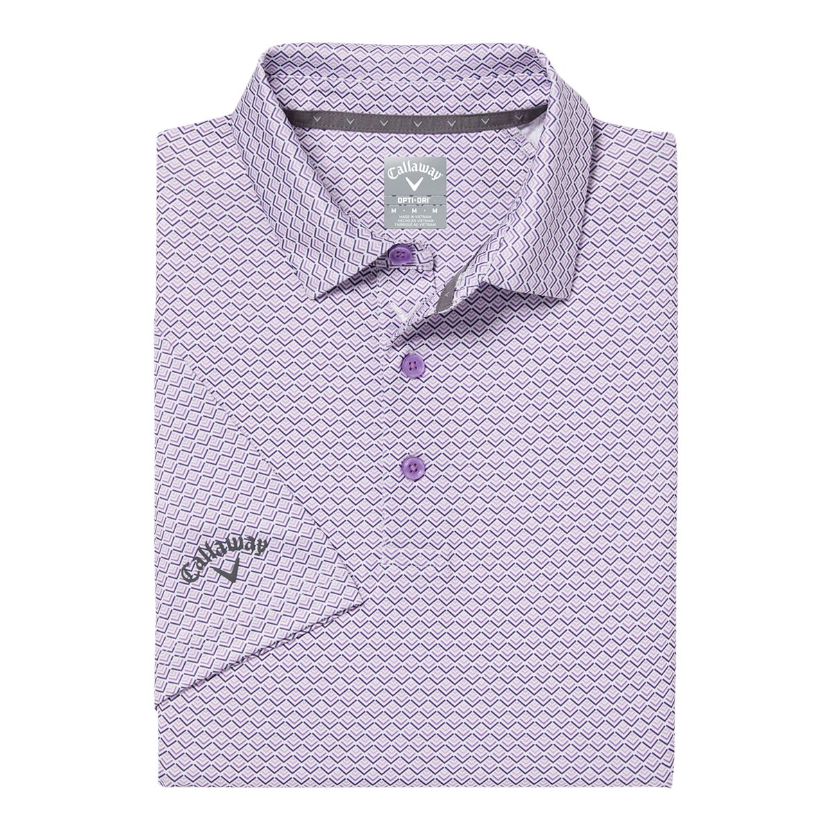 Callaway Men's Ombre Chev Print Polo T Shirt