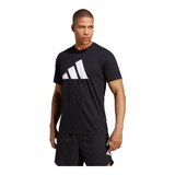 adidas Men's Extended Size TR 3 Bar Logo T Shirt Front_Angled_Left
