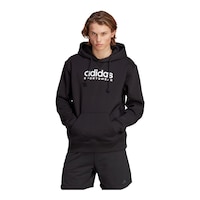 adidas Men's Sportswear All SZN Graphic Pullover Hoodie Front_Flat