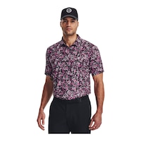 Under Armour Men's Playoff Polo 3.0 Print Polo T Shirt Front_Three_Fourths_Angled_Left