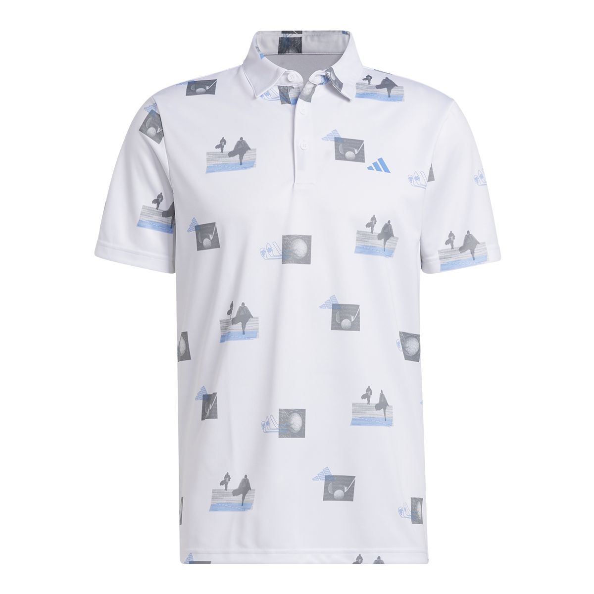 adidas Golf Men's All Over Print Polo T Shirt