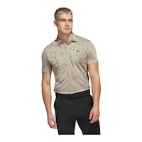 adidas Golf Men's Jacquard Polo T Shirt Front_Flat