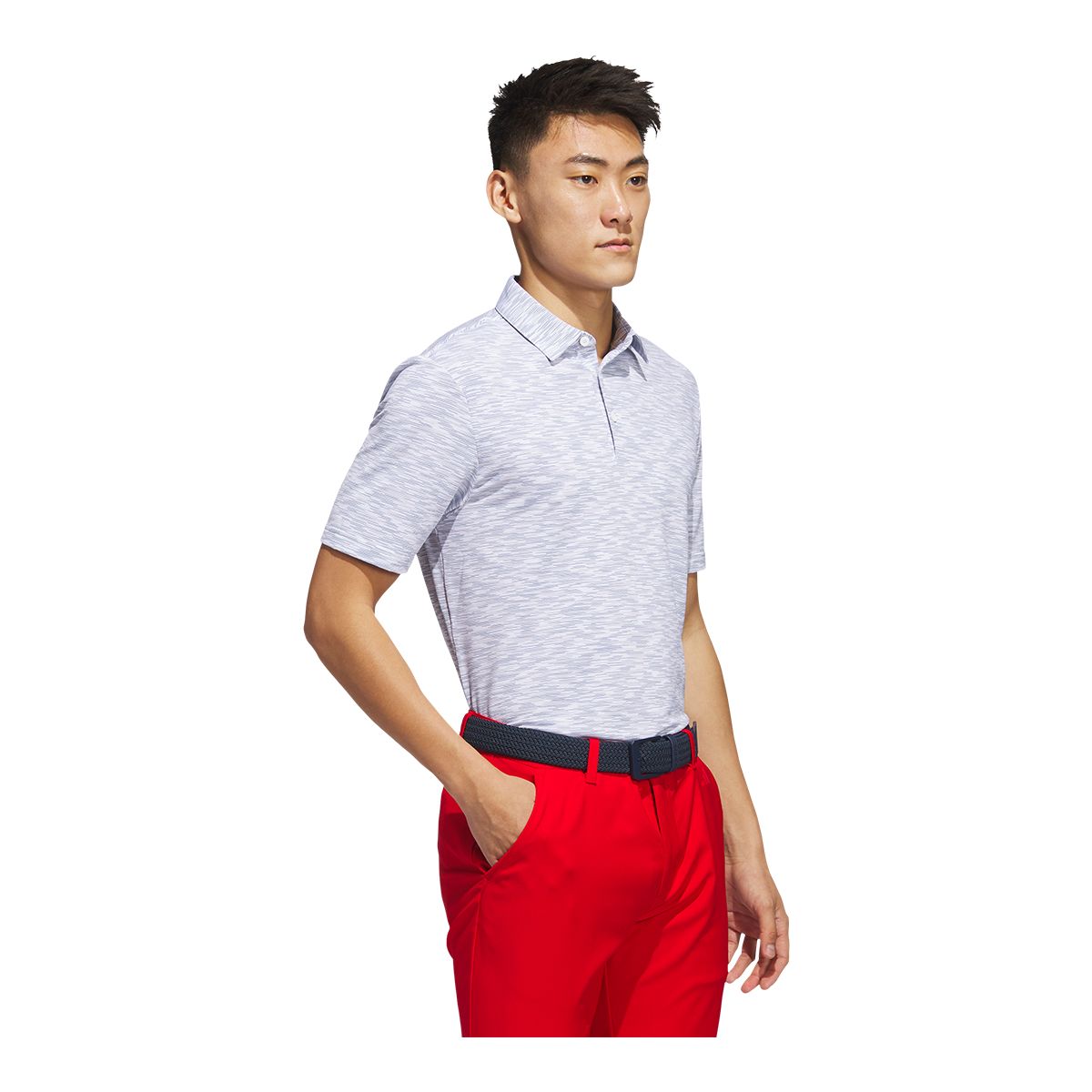 adidas Golf Men's Versatile Textured Polo T Shirt
