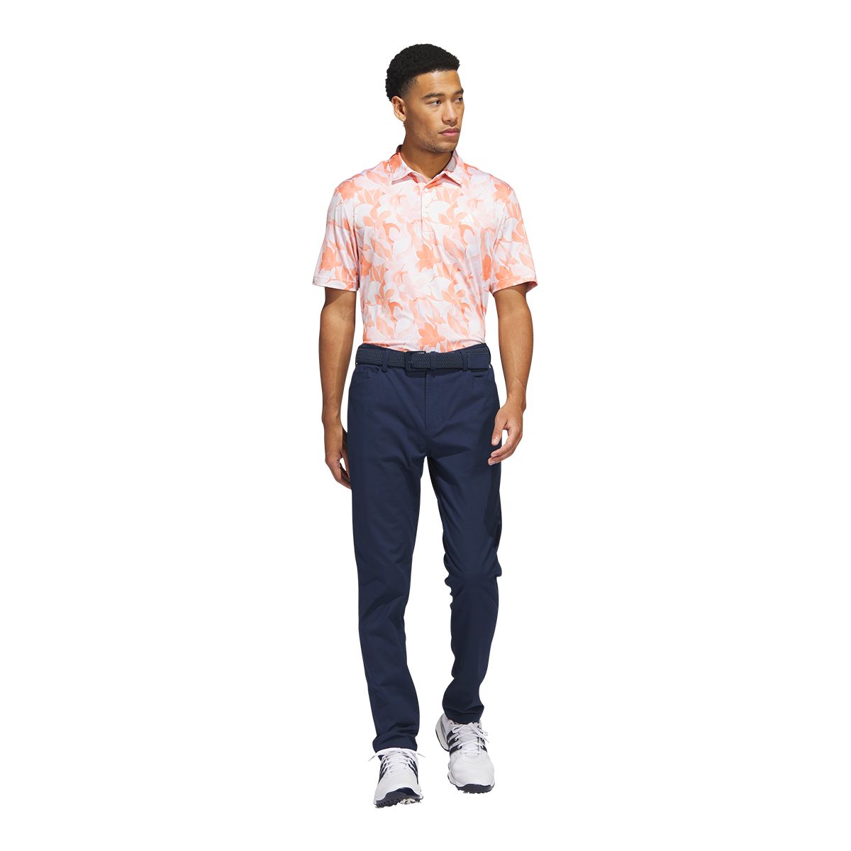adidas Golf Men's Floral Polo T Shirt