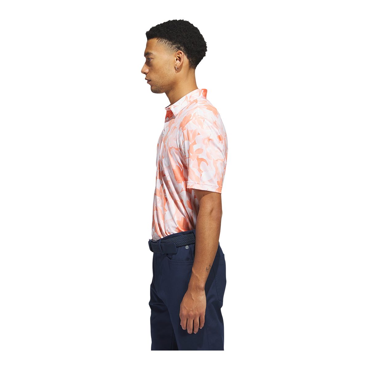 adidas Golf Men's Floral Polo T Shirt