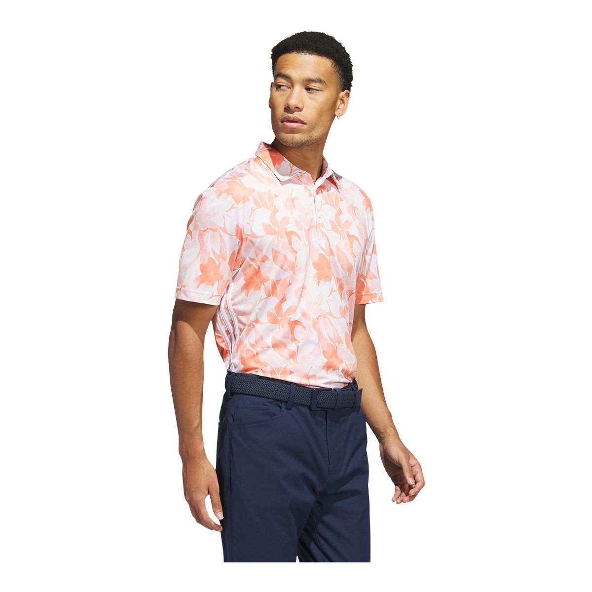 adidas Golf Men's Floral Polo T Shirt