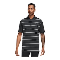 Nike Golf Men's Tiger Wood Dri-FIT Stripe Polo T Shirt Front_Flat