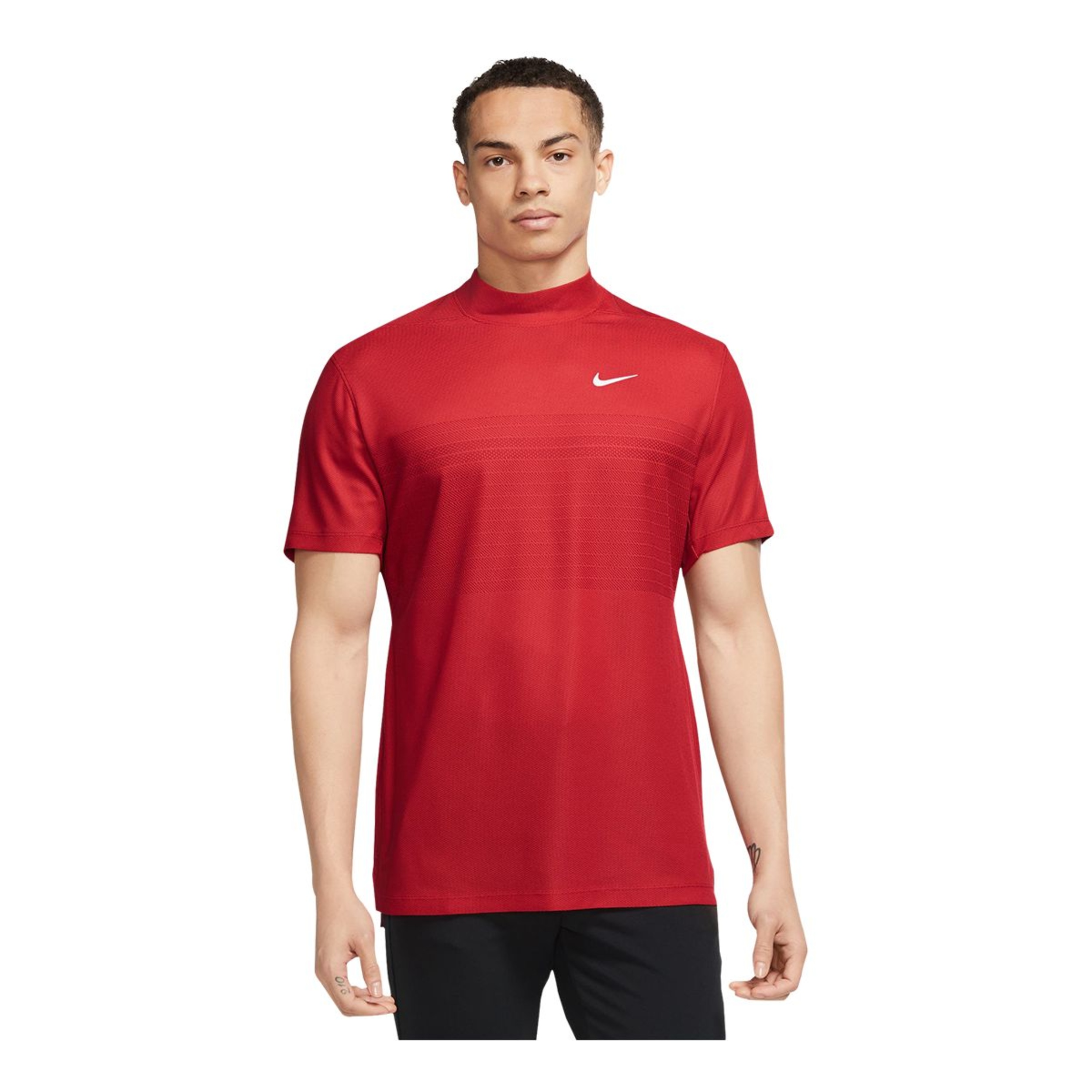 Nike Golf Men's Tiger Wood Dri-FIT ADV Mock Jacquard Polo T Shirt ...
