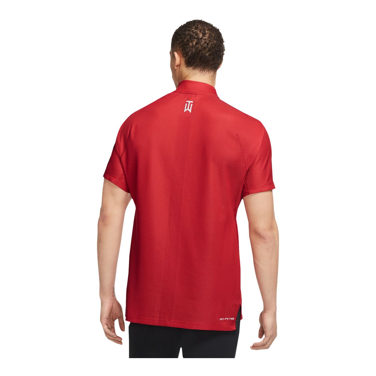 Nike Golf Men's Tiger Wood Dri-FIT ADV Mock Jacquard Polo T Shirt