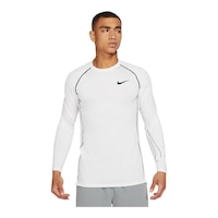 Nike Men's Pro Fitted Long Sleeve Shirt Front_Flat