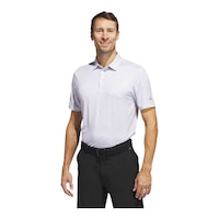 adidas Golf Men's Ultimate 365 All Over Polo T Shirt Front_Three_Fourths_Angled_Left