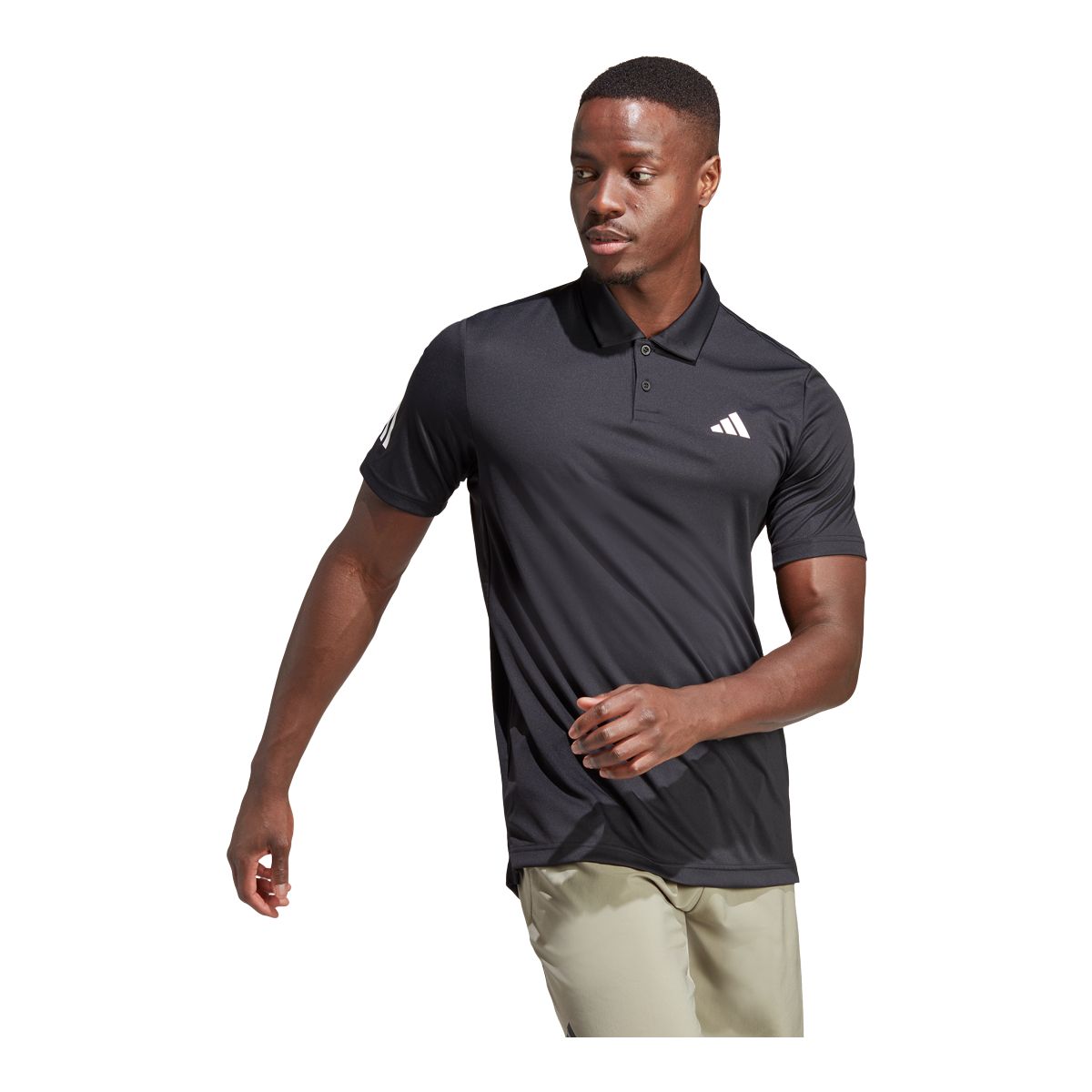 Polo Athletica Men's Shoulder Stripes Activewear Tee Shirt