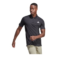 adidas Men's Club 3-Stripe Polo T Shirt Front_Angled_Right