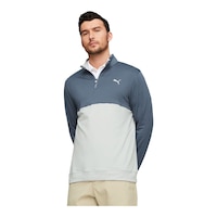 PUMA Men's Gamer Colorblock 1/4 Zip Pullover Front_Angled_Left