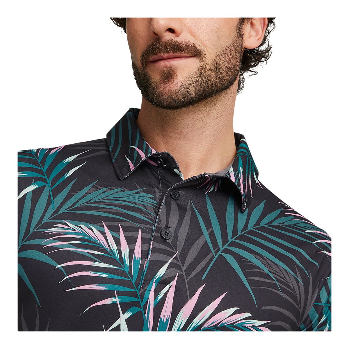 PUMA Men's Cloudspun Palm Leaf Polo T Shirt